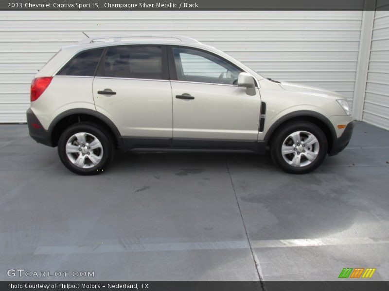 Champagne Silver Metallic / Black 2013 Chevrolet Captiva Sport LS