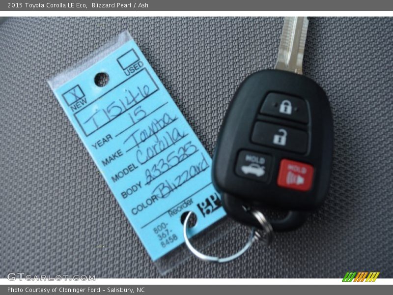 Blizzard Pearl / Ash 2015 Toyota Corolla LE Eco