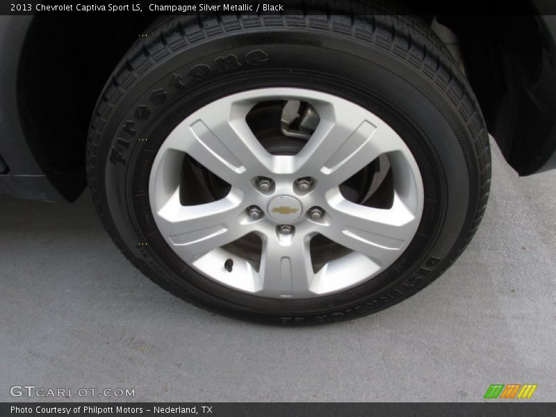 Champagne Silver Metallic / Black 2013 Chevrolet Captiva Sport LS