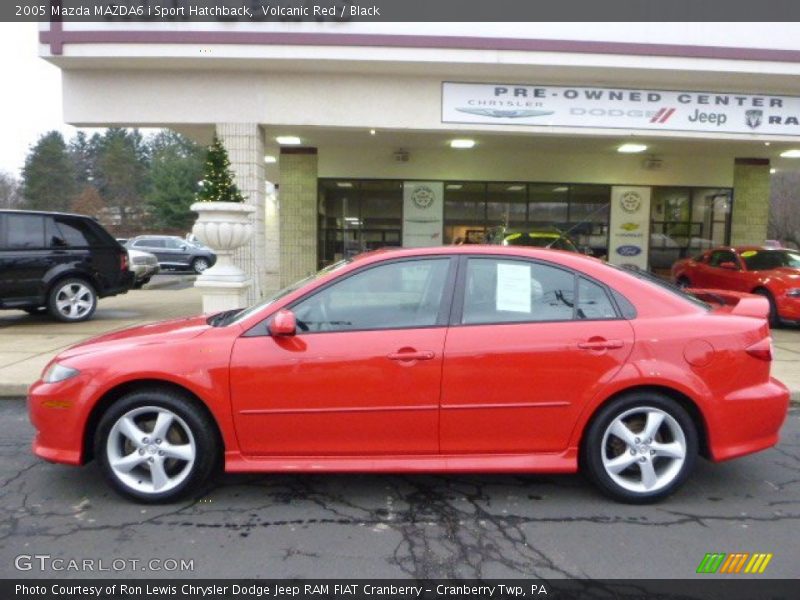 Volcanic Red / Black 2005 Mazda MAZDA6 i Sport Hatchback