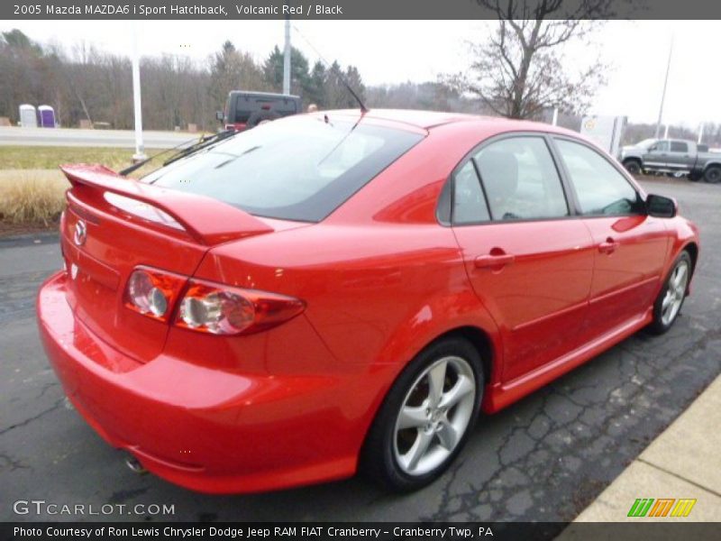 Volcanic Red / Black 2005 Mazda MAZDA6 i Sport Hatchback