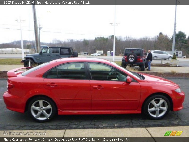 Volcanic Red / Black 2005 Mazda MAZDA6 i Sport Hatchback