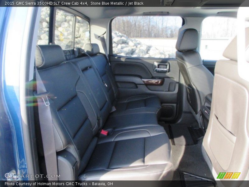 Rear Seat of 2015 Sierra 3500HD SLT Crew Cab 4x4