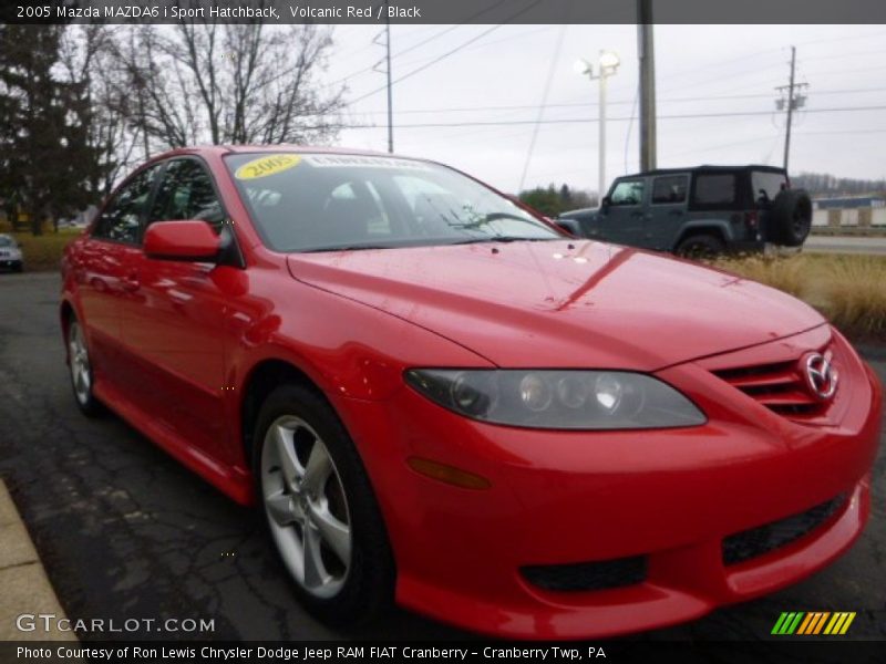 Volcanic Red / Black 2005 Mazda MAZDA6 i Sport Hatchback