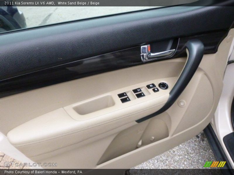 White Sand Beige / Beige 2011 Kia Sorento LX V6 AWD