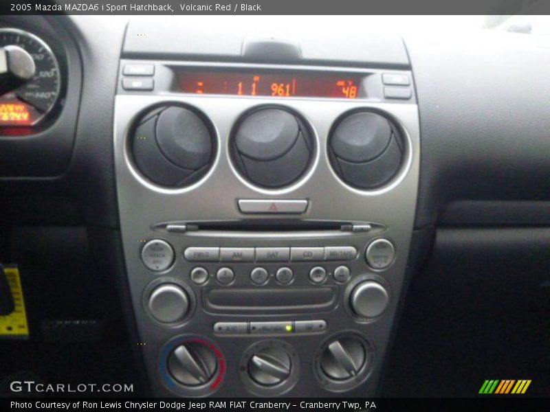 Volcanic Red / Black 2005 Mazda MAZDA6 i Sport Hatchback