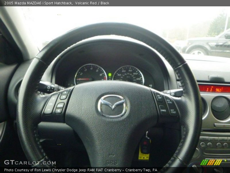 Volcanic Red / Black 2005 Mazda MAZDA6 i Sport Hatchback