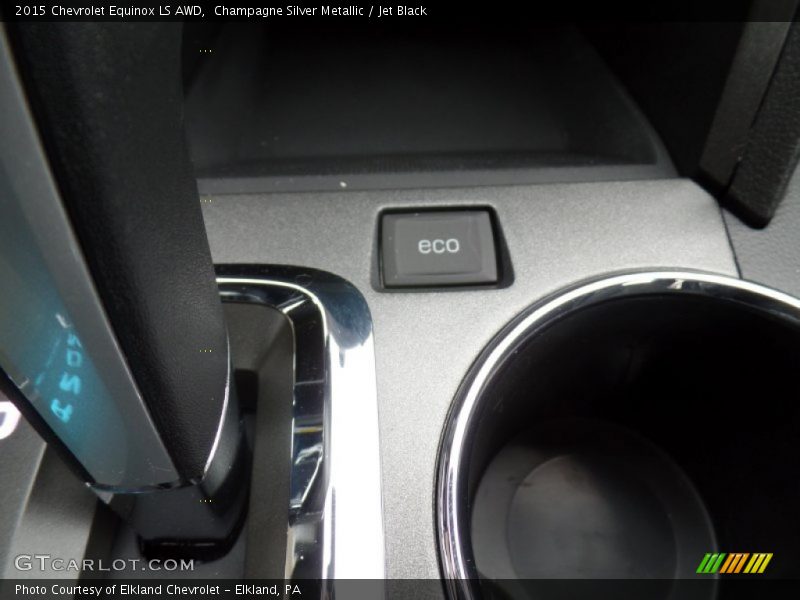 Champagne Silver Metallic / Jet Black 2015 Chevrolet Equinox LS AWD