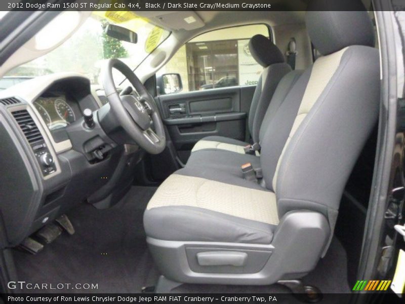 Black / Dark Slate Gray/Medium Graystone 2012 Dodge Ram 1500 ST Regular Cab 4x4