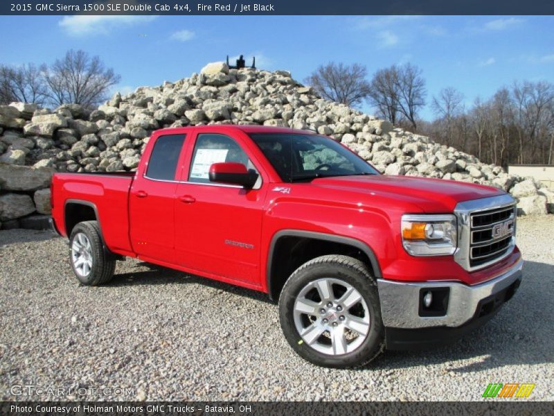 Fire Red / Jet Black 2015 GMC Sierra 1500 SLE Double Cab 4x4