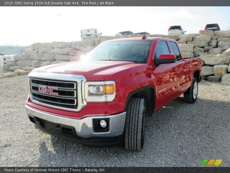 Fire Red / Jet Black 2015 GMC Sierra 1500 SLE Double Cab 4x4