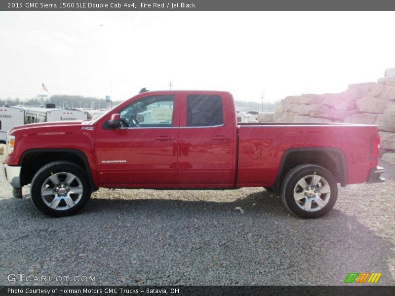 Fire Red / Jet Black 2015 GMC Sierra 1500 SLE Double Cab 4x4
