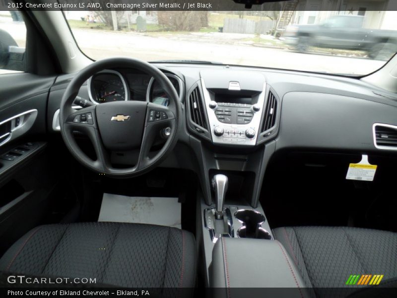 Champagne Silver Metallic / Jet Black 2015 Chevrolet Equinox LS AWD