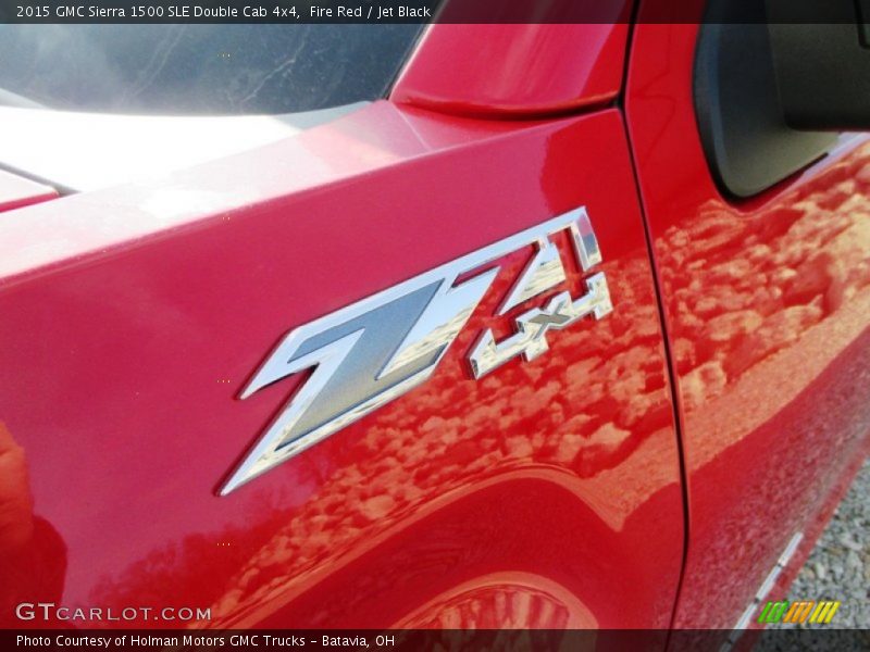 Fire Red / Jet Black 2015 GMC Sierra 1500 SLE Double Cab 4x4