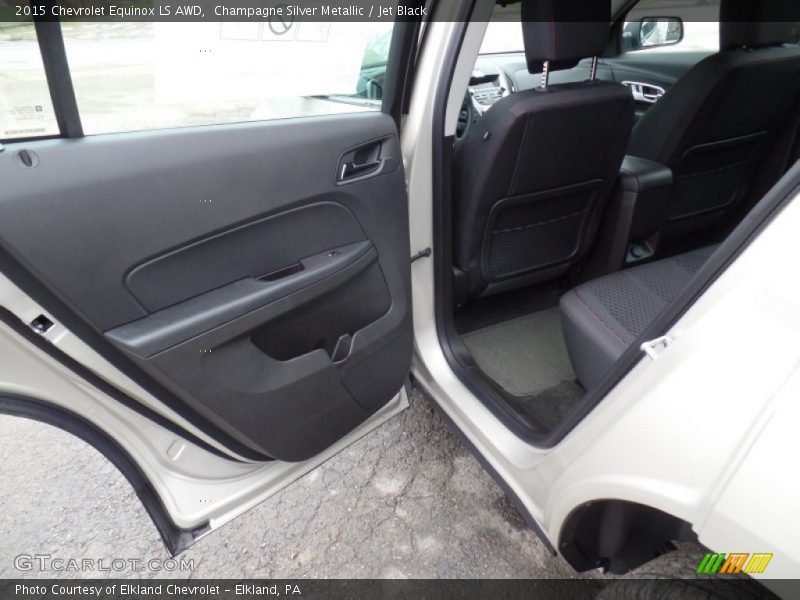 Champagne Silver Metallic / Jet Black 2015 Chevrolet Equinox LS AWD