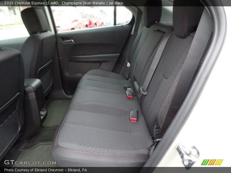 Champagne Silver Metallic / Jet Black 2015 Chevrolet Equinox LS AWD