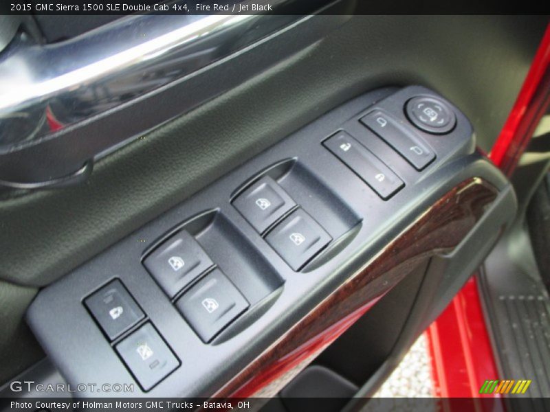 Fire Red / Jet Black 2015 GMC Sierra 1500 SLE Double Cab 4x4