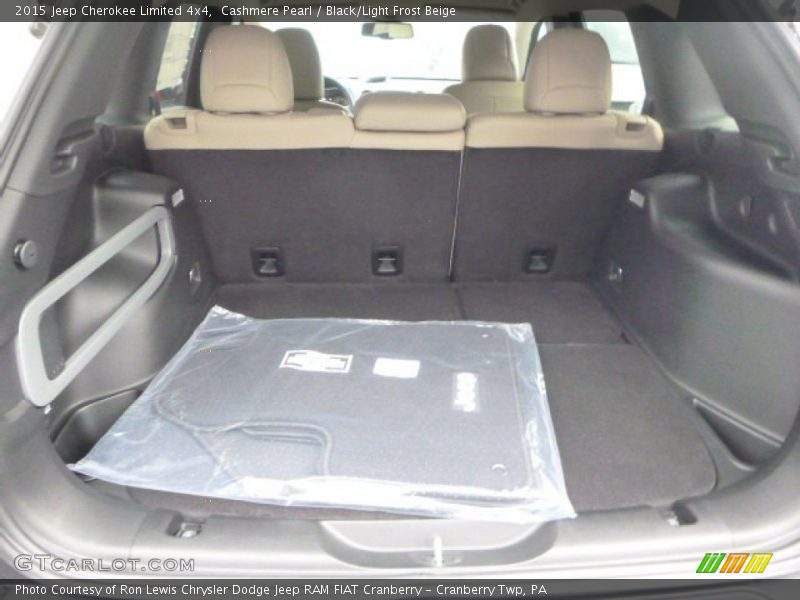 Cashmere Pearl / Black/Light Frost Beige 2015 Jeep Cherokee Limited 4x4