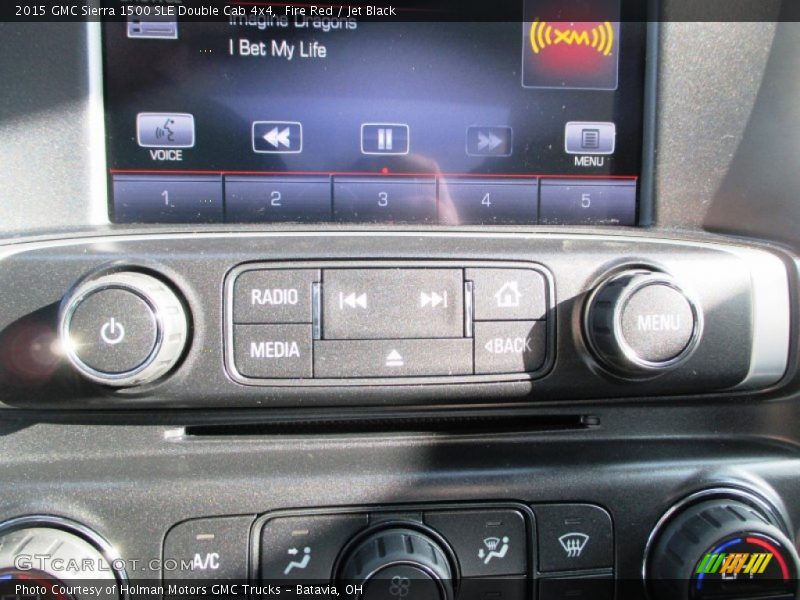 Fire Red / Jet Black 2015 GMC Sierra 1500 SLE Double Cab 4x4