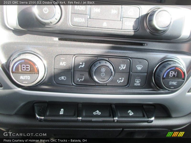 Fire Red / Jet Black 2015 GMC Sierra 1500 SLE Double Cab 4x4