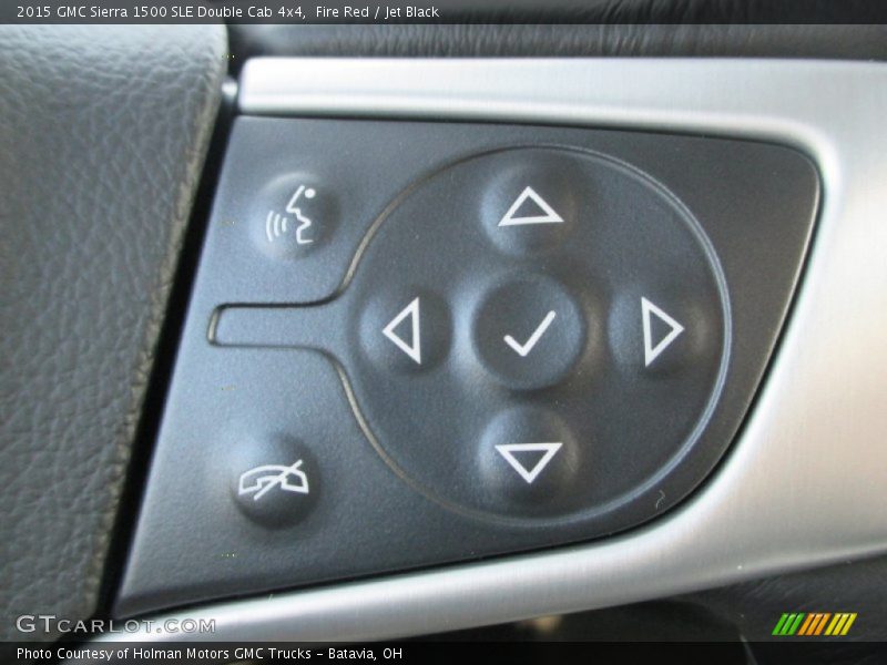 Fire Red / Jet Black 2015 GMC Sierra 1500 SLE Double Cab 4x4