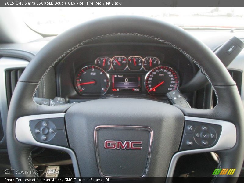 Fire Red / Jet Black 2015 GMC Sierra 1500 SLE Double Cab 4x4