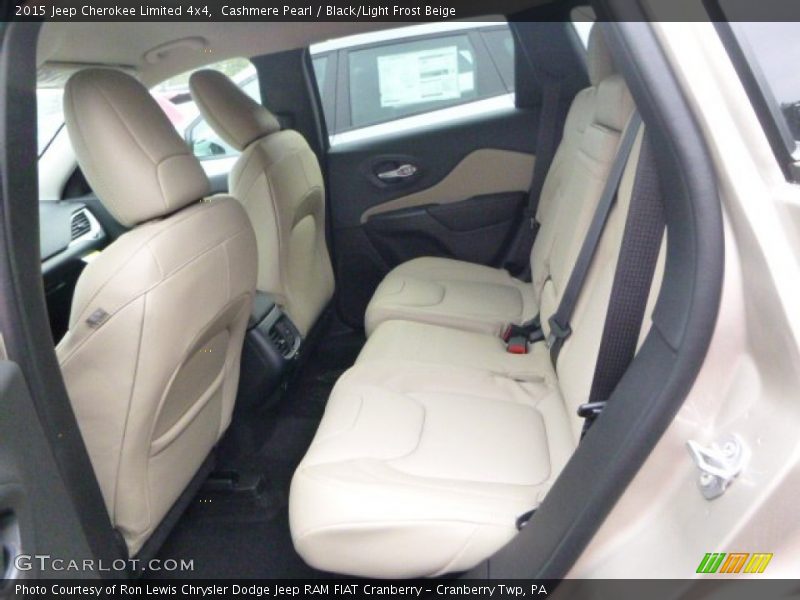 Cashmere Pearl / Black/Light Frost Beige 2015 Jeep Cherokee Limited 4x4