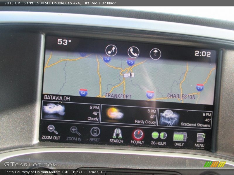 Fire Red / Jet Black 2015 GMC Sierra 1500 SLE Double Cab 4x4