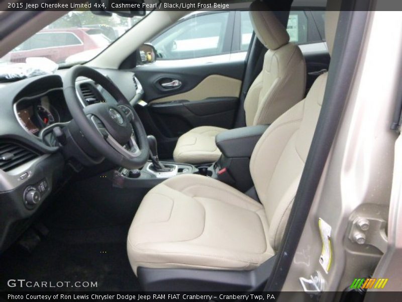 Front Seat of 2015 Cherokee Limited 4x4