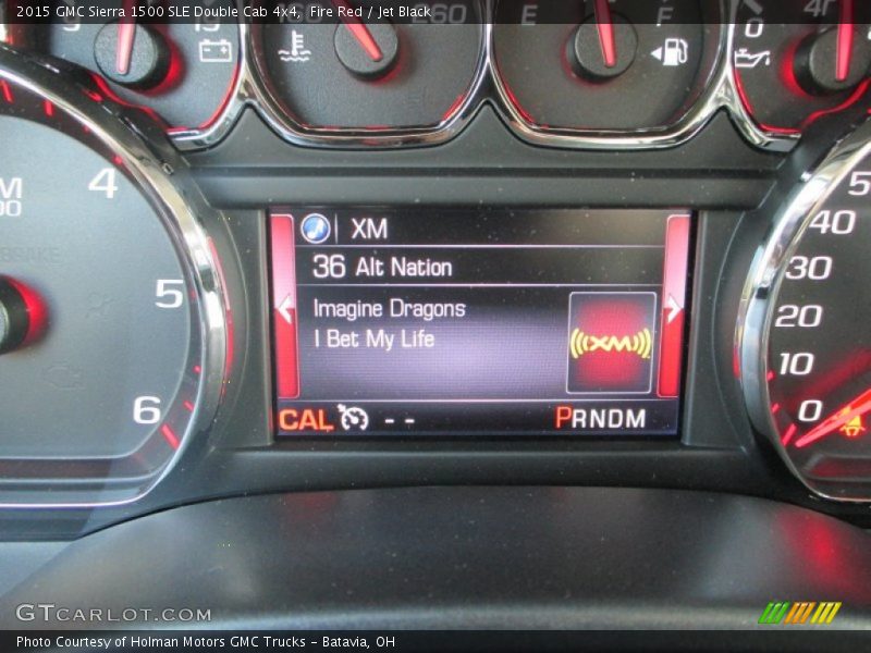 Fire Red / Jet Black 2015 GMC Sierra 1500 SLE Double Cab 4x4