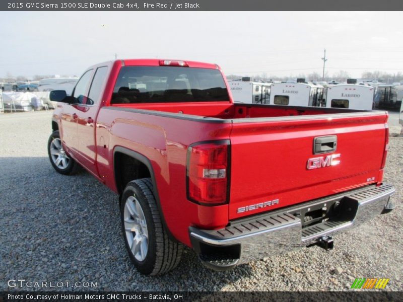 Fire Red / Jet Black 2015 GMC Sierra 1500 SLE Double Cab 4x4