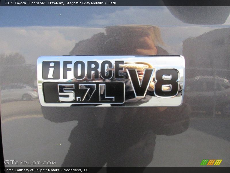Magnetic Gray Metallic / Black 2015 Toyota Tundra SR5 CrewMax