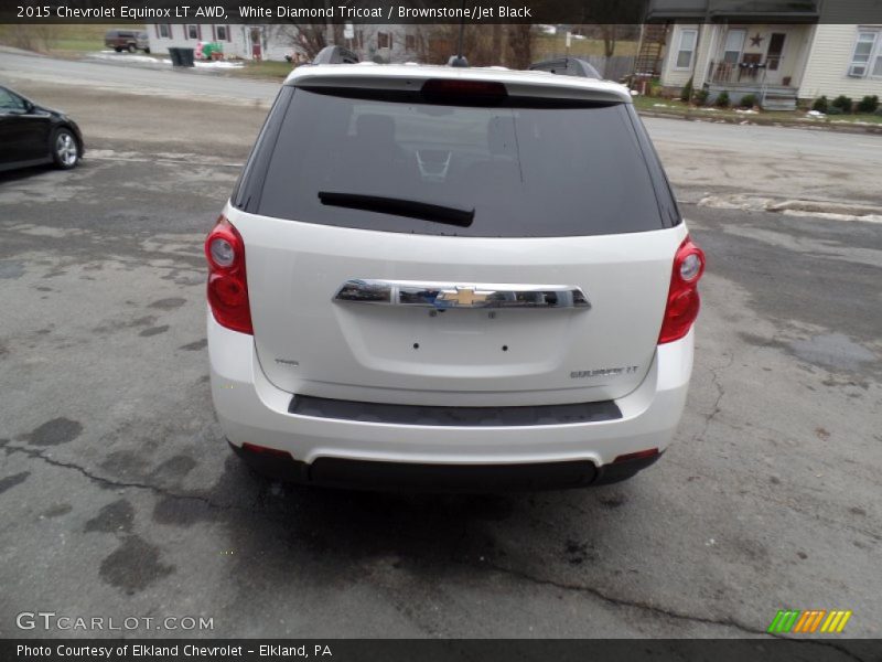 White Diamond Tricoat / Brownstone/Jet Black 2015 Chevrolet Equinox LT AWD