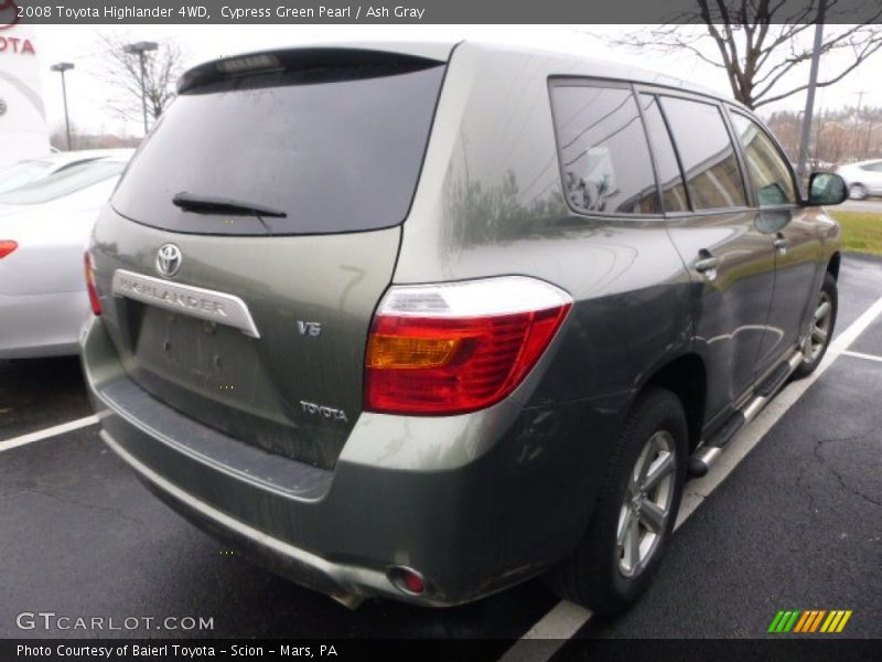 Cypress Green Pearl / Ash Gray 2008 Toyota Highlander 4WD