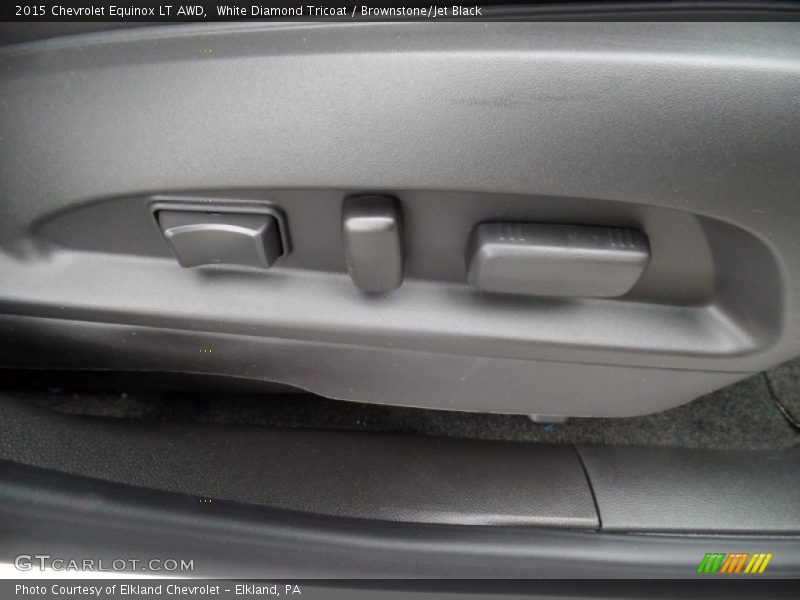 White Diamond Tricoat / Brownstone/Jet Black 2015 Chevrolet Equinox LT AWD