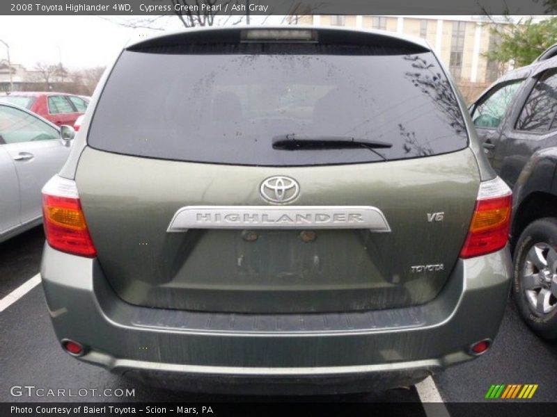 Cypress Green Pearl / Ash Gray 2008 Toyota Highlander 4WD