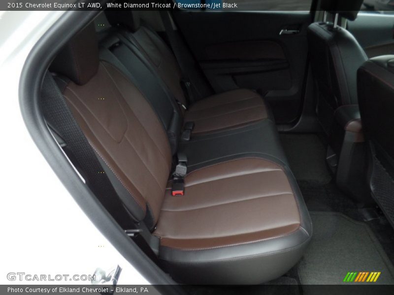 White Diamond Tricoat / Brownstone/Jet Black 2015 Chevrolet Equinox LT AWD