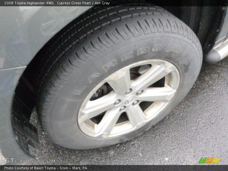 Cypress Green Pearl / Ash Gray 2008 Toyota Highlander 4WD