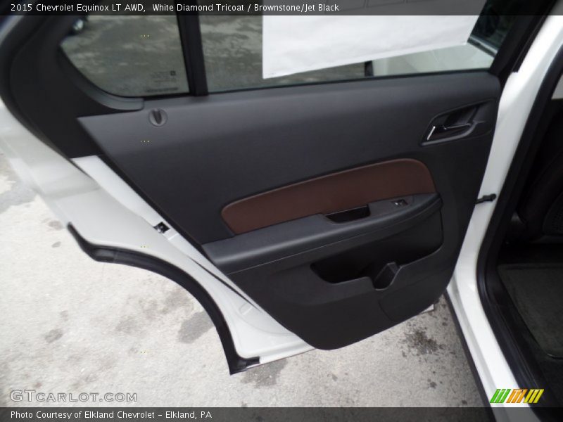 White Diamond Tricoat / Brownstone/Jet Black 2015 Chevrolet Equinox LT AWD