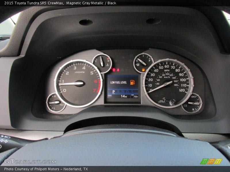 Magnetic Gray Metallic / Black 2015 Toyota Tundra SR5 CrewMax