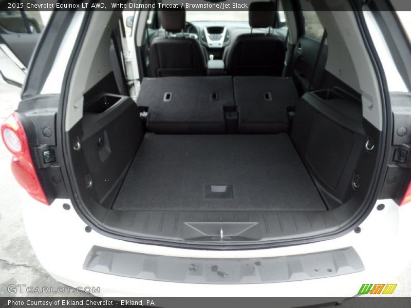 White Diamond Tricoat / Brownstone/Jet Black 2015 Chevrolet Equinox LT AWD