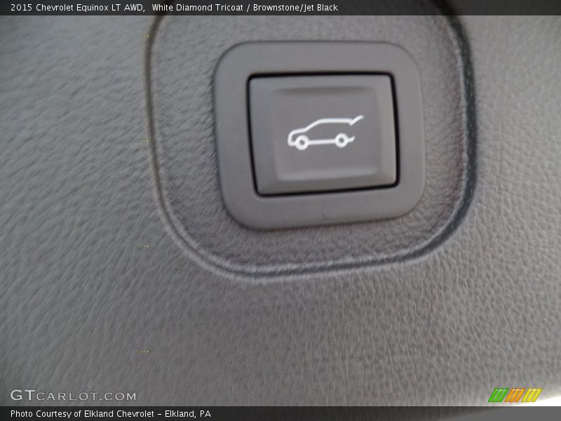White Diamond Tricoat / Brownstone/Jet Black 2015 Chevrolet Equinox LT AWD