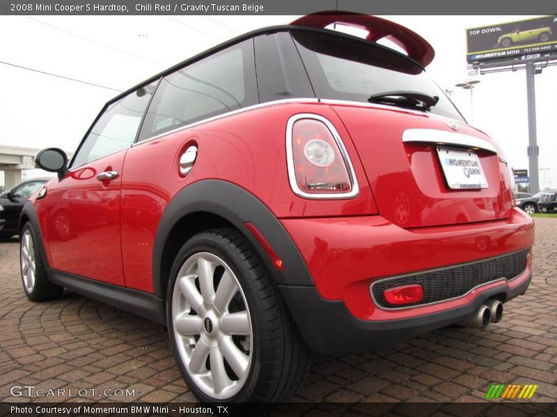 Chili Red / Gravity Tuscan Beige 2008 Mini Cooper S Hardtop