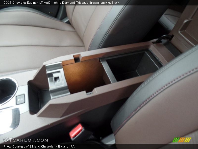 White Diamond Tricoat / Brownstone/Jet Black 2015 Chevrolet Equinox LT AWD