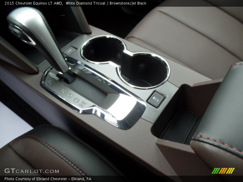 White Diamond Tricoat / Brownstone/Jet Black 2015 Chevrolet Equinox LT AWD