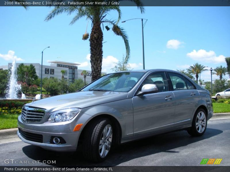 Palladium Silver Metallic / Grey 2008 Mercedes-Benz C 300 Luxury