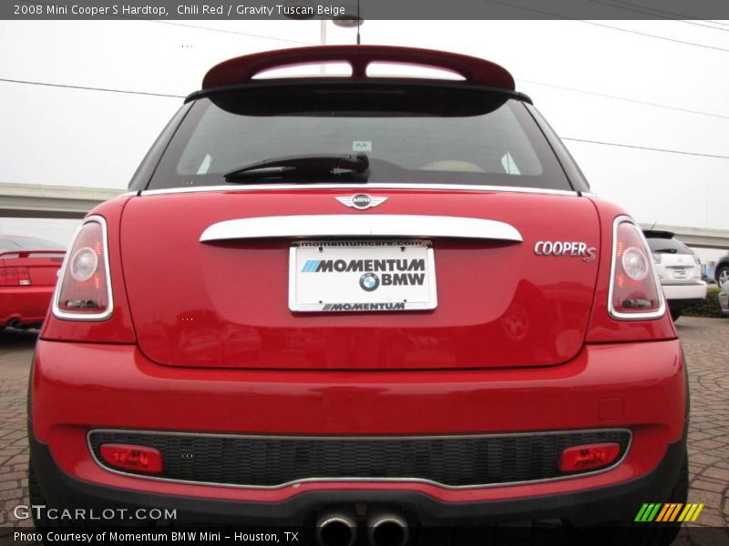 Chili Red / Gravity Tuscan Beige 2008 Mini Cooper S Hardtop