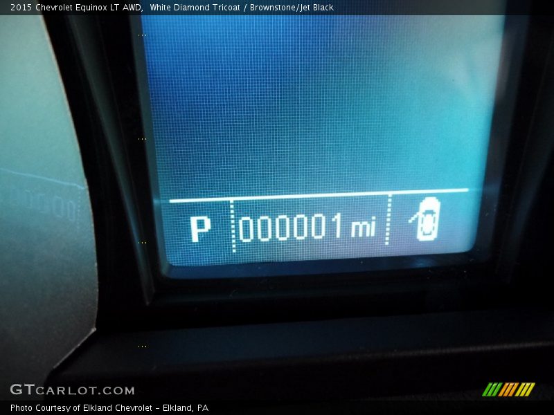 White Diamond Tricoat / Brownstone/Jet Black 2015 Chevrolet Equinox LT AWD