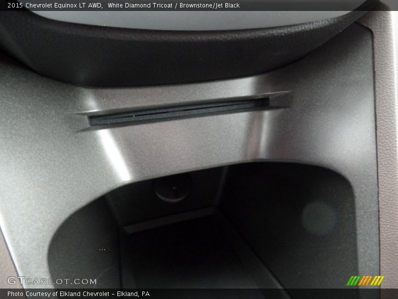 White Diamond Tricoat / Brownstone/Jet Black 2015 Chevrolet Equinox LT AWD