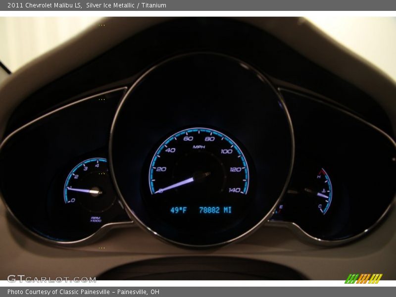 Silver Ice Metallic / Titanium 2011 Chevrolet Malibu LS